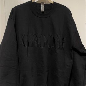 Gildan Black Groom Sweatshirt